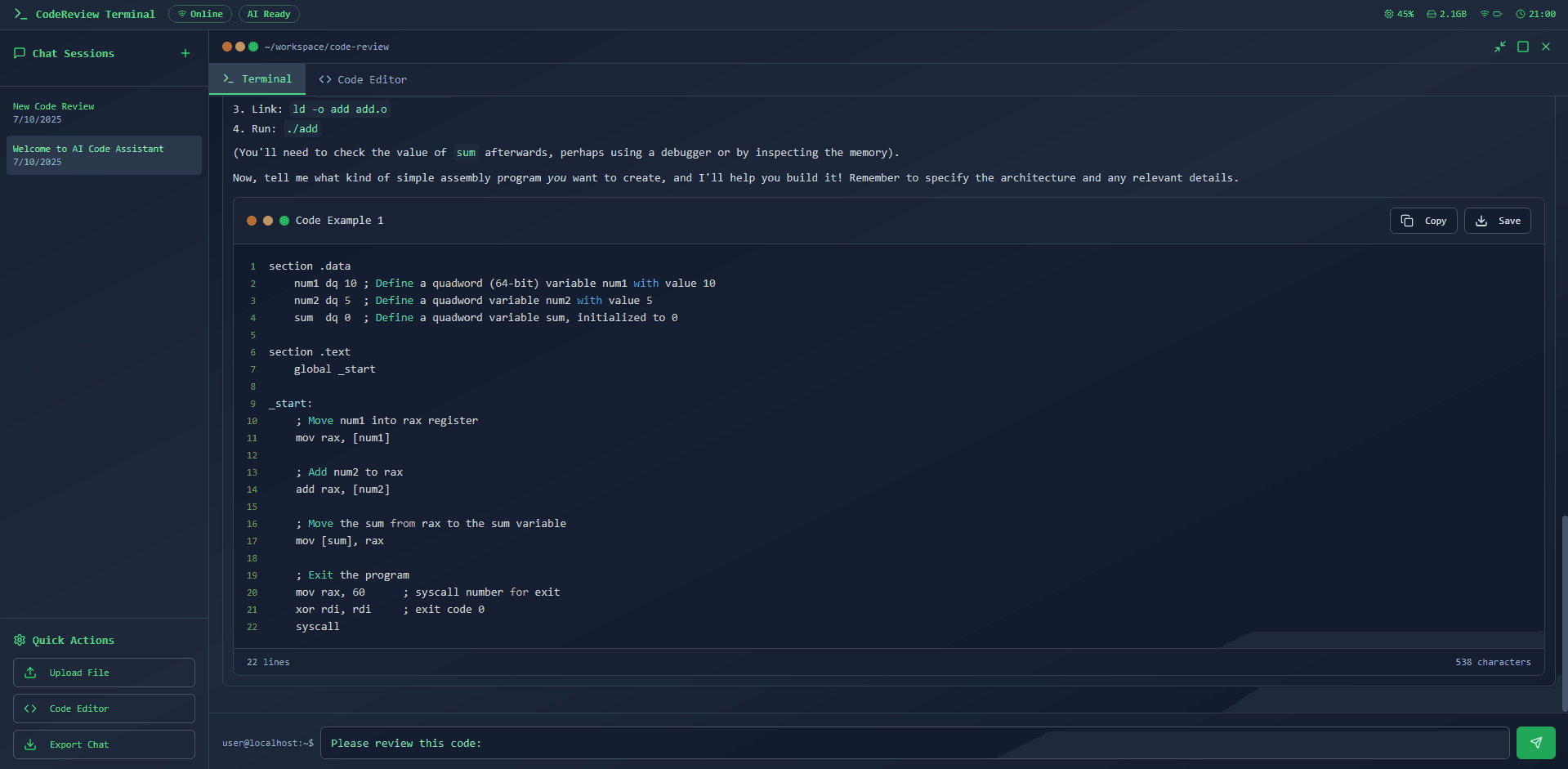 AI Code Assistant