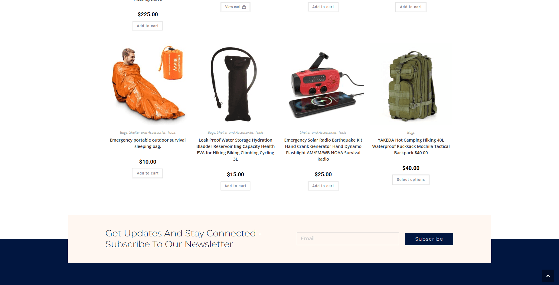 US Survival Store - Ecommerce